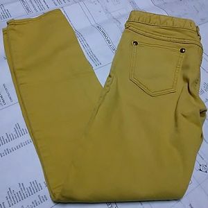 Free People Skinny Jeans Size 26 Mustard Yellow